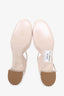 Miu Miu Pale Pink Patent Embellished Block Heel Mary Jane size 41