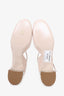 Miu Miu Pale Pink Patent Embellished Block Heel Mary Jane size 41