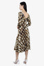 Just Cavalli Abstract Print Midi Dress size 44