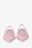 Prada Pink Leather Pointed Toe Slingback Kitten Heels Size 38