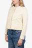 IRO White Tweed Pattern Jacket Size 42