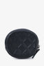 Pre-loved Chanel™ 2017/18 Black Quilted Caviar Leather Coin Pouch