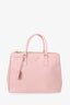 Prada Pink Saffiano Leather Large Galleria Tote with Strap