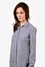 Celine White/Blue Striped Button-Up Shirt Size 40