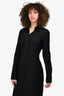 Dries Van Noten Black Maxi Shirt Dress Size 36