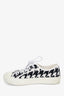 Christian Dior Black/White Canvas Herringbone Walk'n'Dior Sneakers size 39