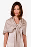 Louis Vuitton Light Grey Monogram Silk/Wool Scarf