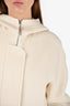 Sportmax Cream Wool Zip-Up Jacket Size 2