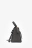 Celine 2018 Dark Grey Leather Micro Belt Bag with Strap