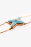 Chaumet 18K Gold Turquoise & Diamond 'Jeux de Liens' Bracelet