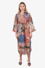 Zimmermann Multicolor Silk Paisley Print Belted Dress size 0