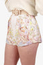 Zimmermann White/Multicolor Floral Print Jeannie Shorts Size 0