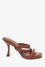 Jimmy Choo Brown Leather Diosa 90 Sandal Size 35.5