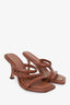 Jimmy Choo Brown Leather Diosa 90 Sandal Size 35.5