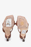 Jimmy Choo Brown Leather Diosa 90 Sandal Size 35.5