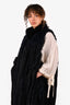 Vintage Dark Blue Opossum Long Fur Vest Est. Size L
