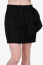 Saint Laurent Black Ruffle Mini Skirt Size 4