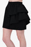 Saint Laurent Black Ruffle Mini Skirt Size 4