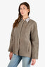 Fabiana Filippi Grey Shearling/Wool Coat Size L