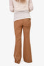 Veronica Beard Brown Flared Trousers Size 10