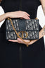 Christian Dior Navy Oblique 30 Montaigne Chain Flap Bag
