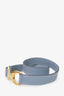 Hermès Blue Leather Baby Pavane Double Tour Wrap Bracelet