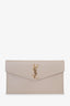 Saint Laurent Beige Grain De Poudre Uptown Pouch