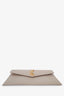 Saint Laurent Beige Grain De Poudre Uptown Pouch