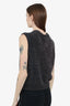 Maje Black Glitter Knit Sleeveless Top Size 2