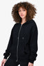 Celine Black Logo Zip-Up Hoodie Size XS