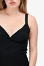 Herve Leger Black Sleeveless Bandage Dress Size M