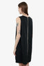 Lida Baday Black Sleeveless Ruched Dress size 14