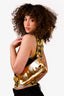 By Far Metallic Gold 'Dulce' Crystal Embellished Shoulder Bag