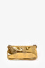 By Far Metallic Gold 'Dulce' Crystal Embellished Shoulder Bag