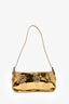 By Far Metallic Gold 'Dulce' Crystal Embellished Shoulder Bag