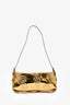 By Far Metallic Gold 'Dulce' Crystal Embellished Shoulder Bag