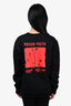 McQ Black and Red Cotton Printed Sweater Size M