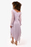 Blumarine Lilac Silk Ruffle Dress Size 6