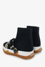 Burberry Kids Black Buckled Strap Sock Sneakers Size 25