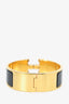 Hermes Black/Gold GM Clic Clac Bracelet
