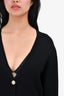 Maje Black V-Neck Cardigan Size 3