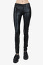 Saint Laurent Black Leather Skinny Pants size 25