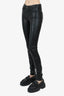 Saint Laurent Black Leather Skinny Pants size 25