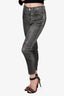 Isabel Marant Etoile Grey Calfskin Pants Size 36