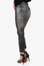 Isabel Marant Etoile Grey Calfskin Pants Size 36