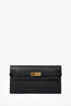 Hermes 2012 Black Epsom Leather Kelly Wallet