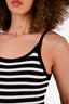 Sandro White/Black Striped Bodysuit Size 1