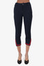 Gucci Navy Cotton Web Pants Size 36