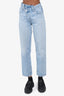 Agolde Blue Criss Cross Denim Jeans Size 22