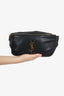 Saint Laurent Black Pebbled Leather 'Cassandre' Belt Bag